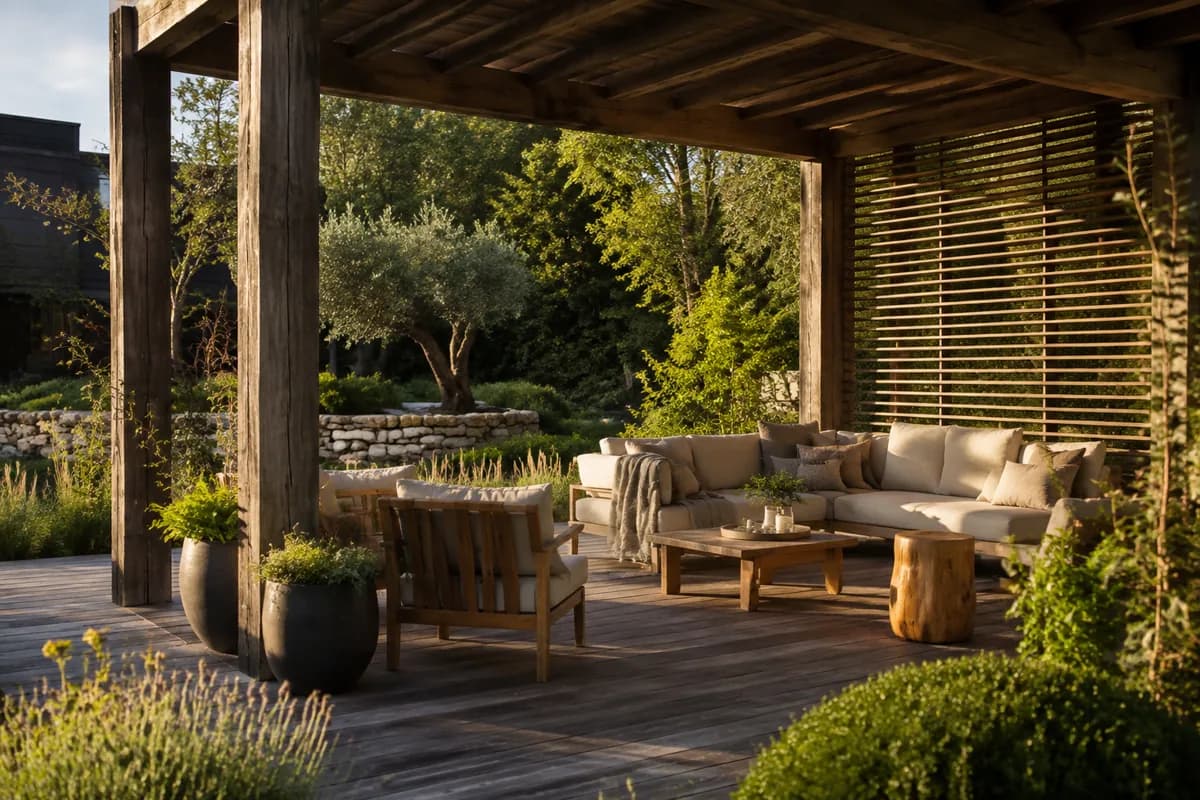 Add a side screen to an existing pergola