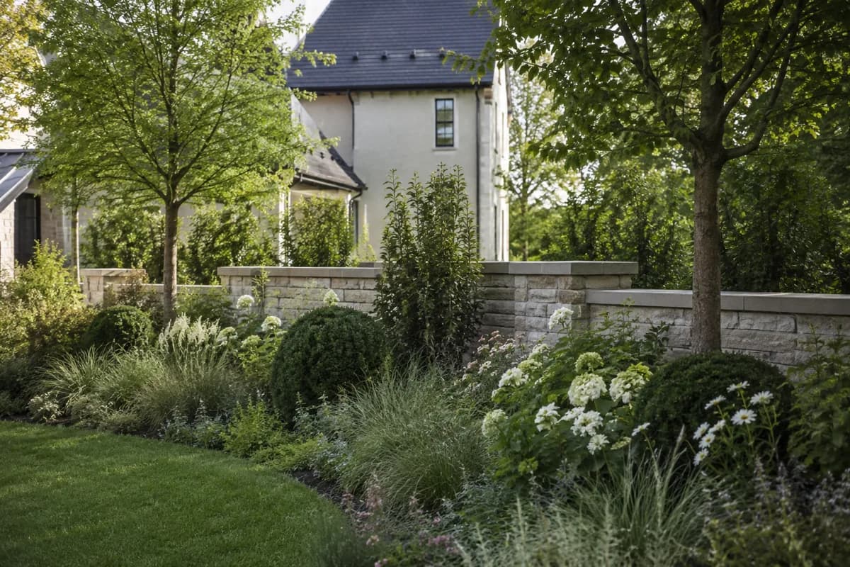 Combine a low wall with planting