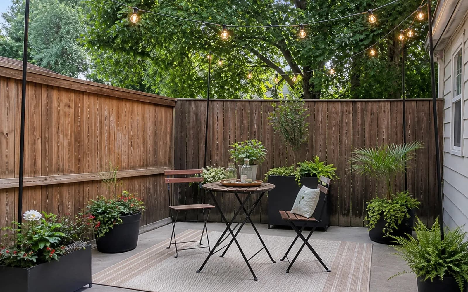 AI landscape redesign example: Rental-friendly refresh