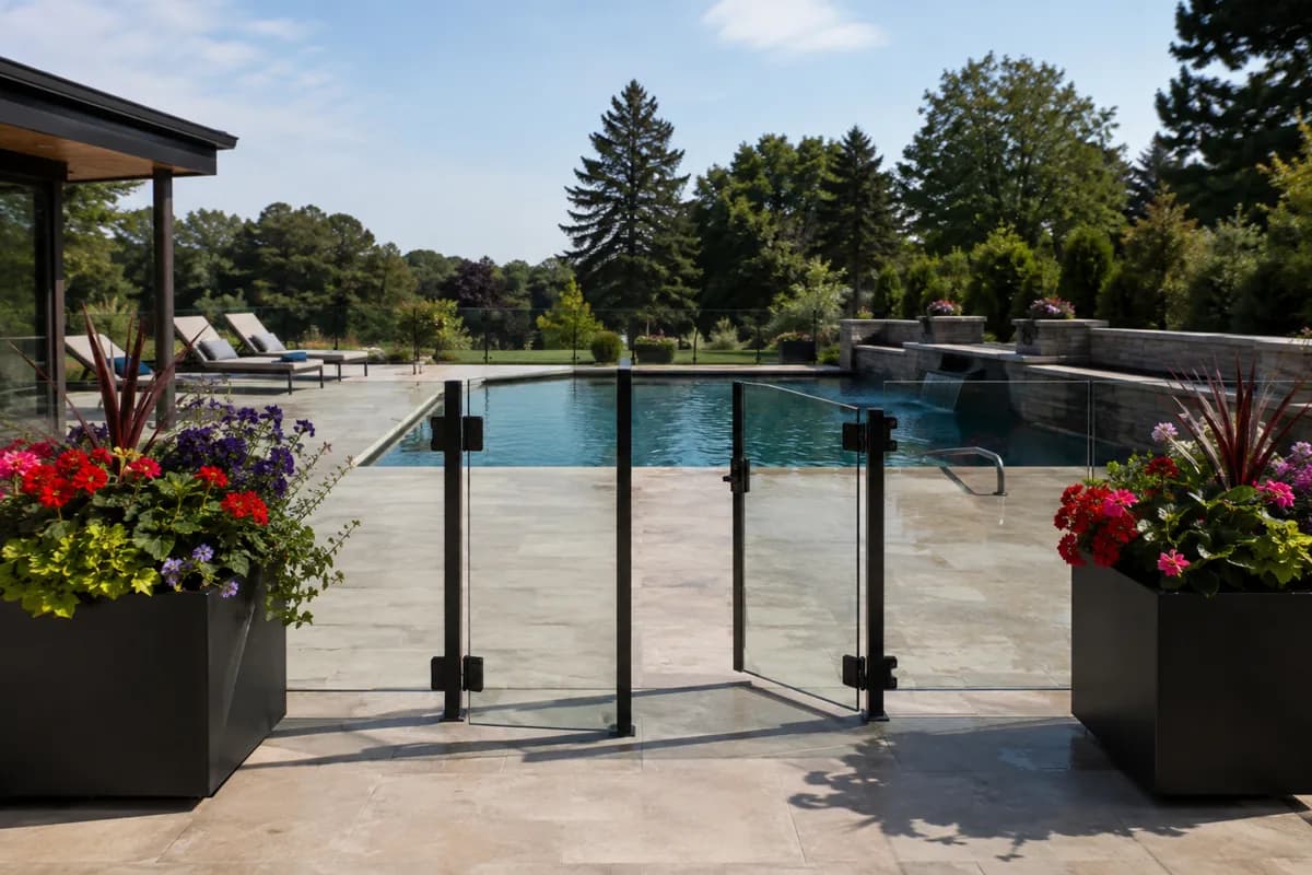 Keep movable planters outside barrier paths