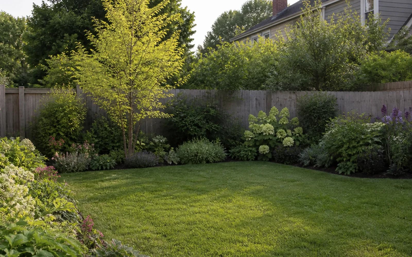 Small backyard landscaping inspiration: Layer plants instead of building a green wall
