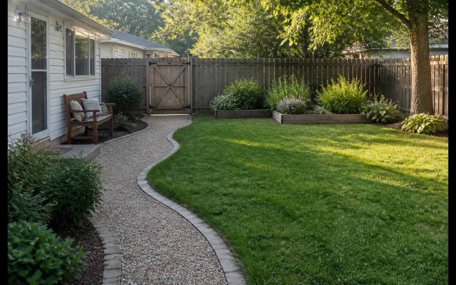 Small backyard landscaping inspiration: Create a kid- and pet-friendly zone