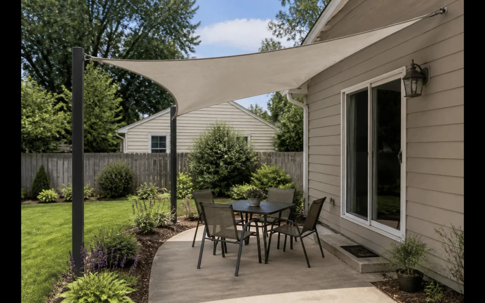 Small backyard landscaping inspiration: Add shade before adding more furniture